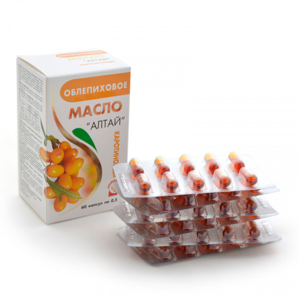 Облепиховое масло "Алтай", 60 капс.